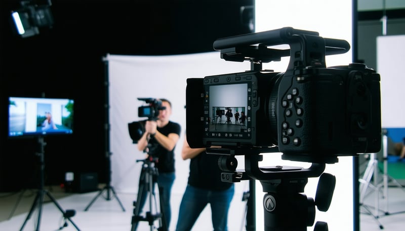 Professional team at 2WD Marketing capturing video and photography content.